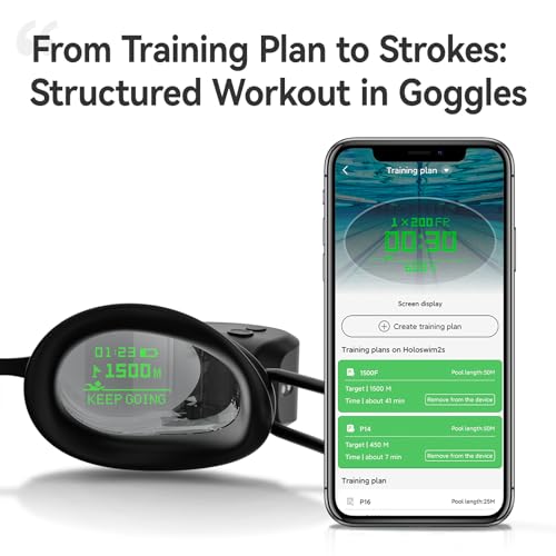 AR Smart Swim Goggles Anti-Fog Swimming Goggles Fitness Tracker H404