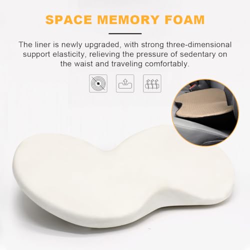 Beige Memory Foam Car Seat Cushion D43722
