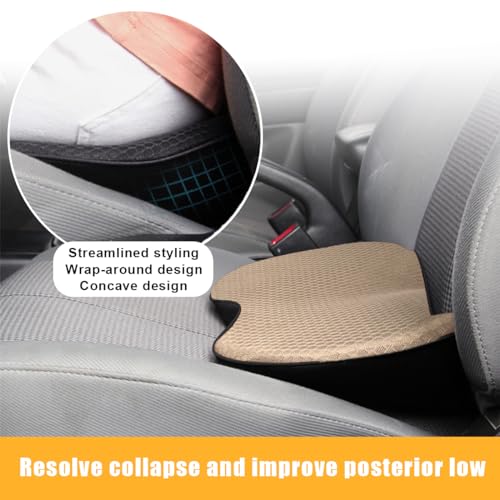 Beige Memory Foam Car Seat Cushion D43722