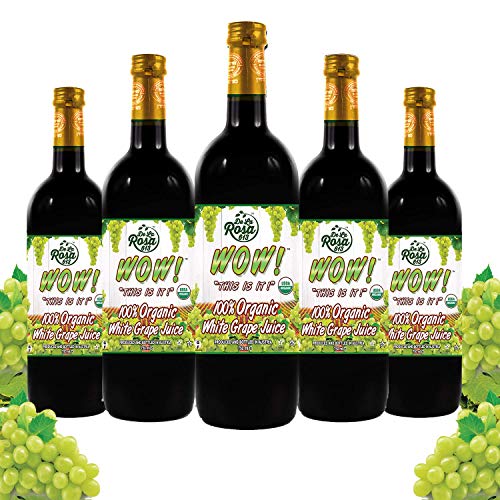 100% Organic Red Grape Juice, 25.4 Oz Glass Bottle (Pack of 2) P228699
