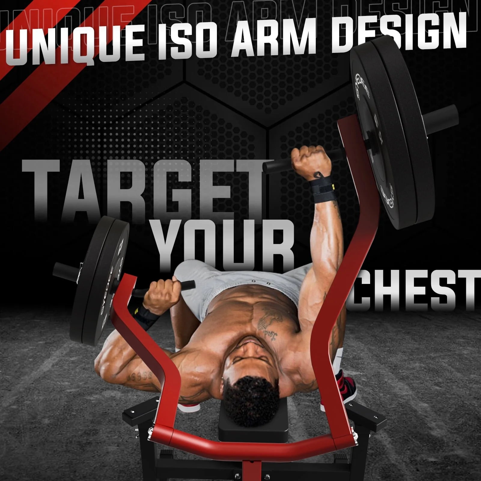 Chest Press Machine with Independent Converging Arms G4557