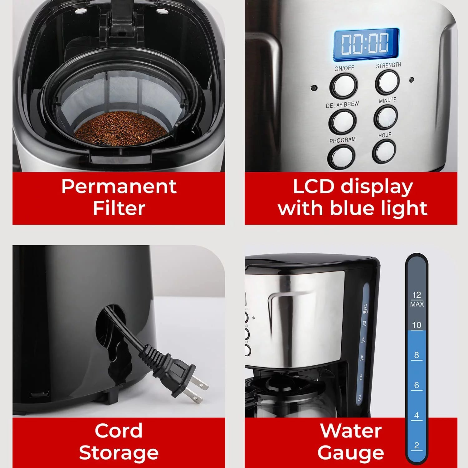 12-Cup Programmable Coffee Maker C20627