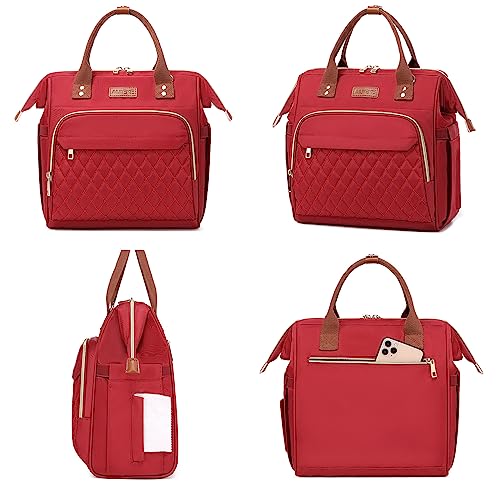 Large Insulated Lunch Tote Bag with Adjustable Strap, Pink T163