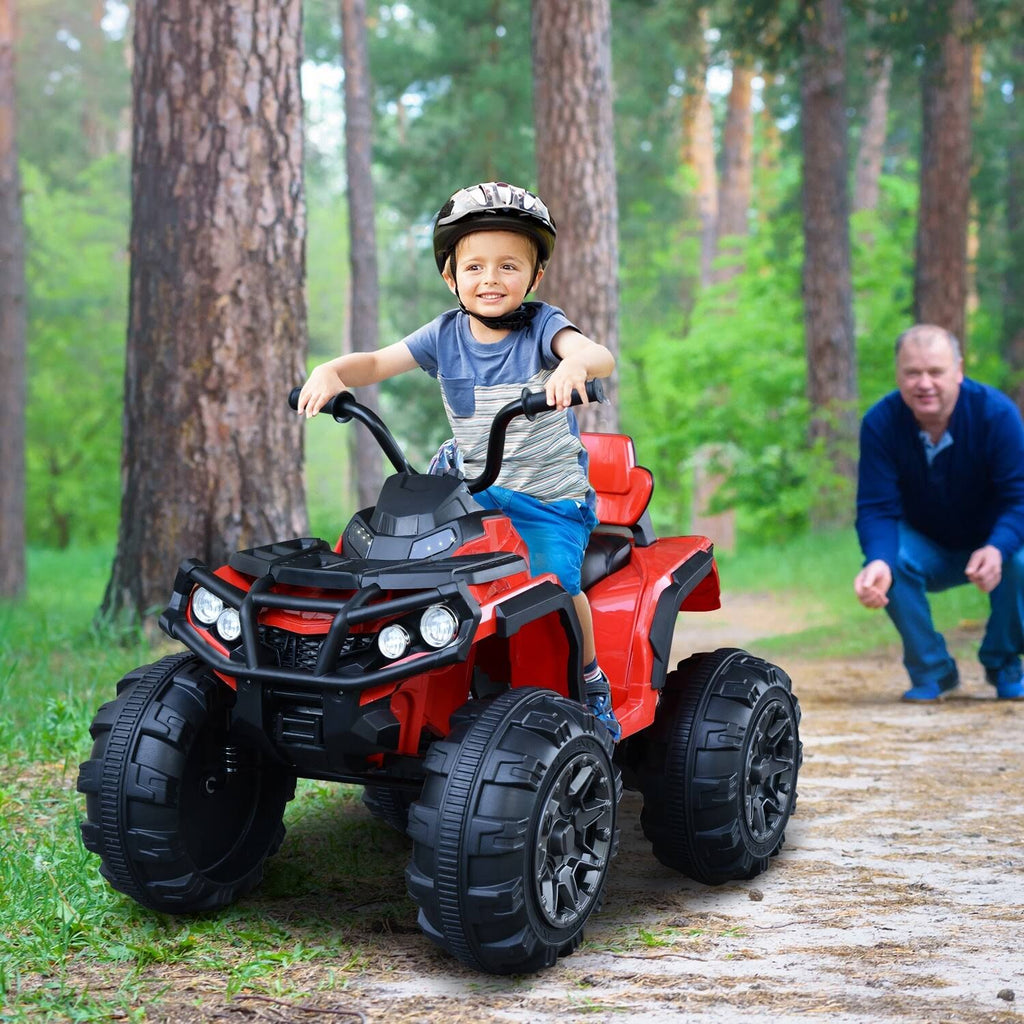 Red Kids Ride-On ATV Car with Working Headlights L6857