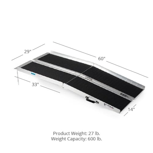 7 FT Aluminum Wheelchair Ramp, 600 LB F319720