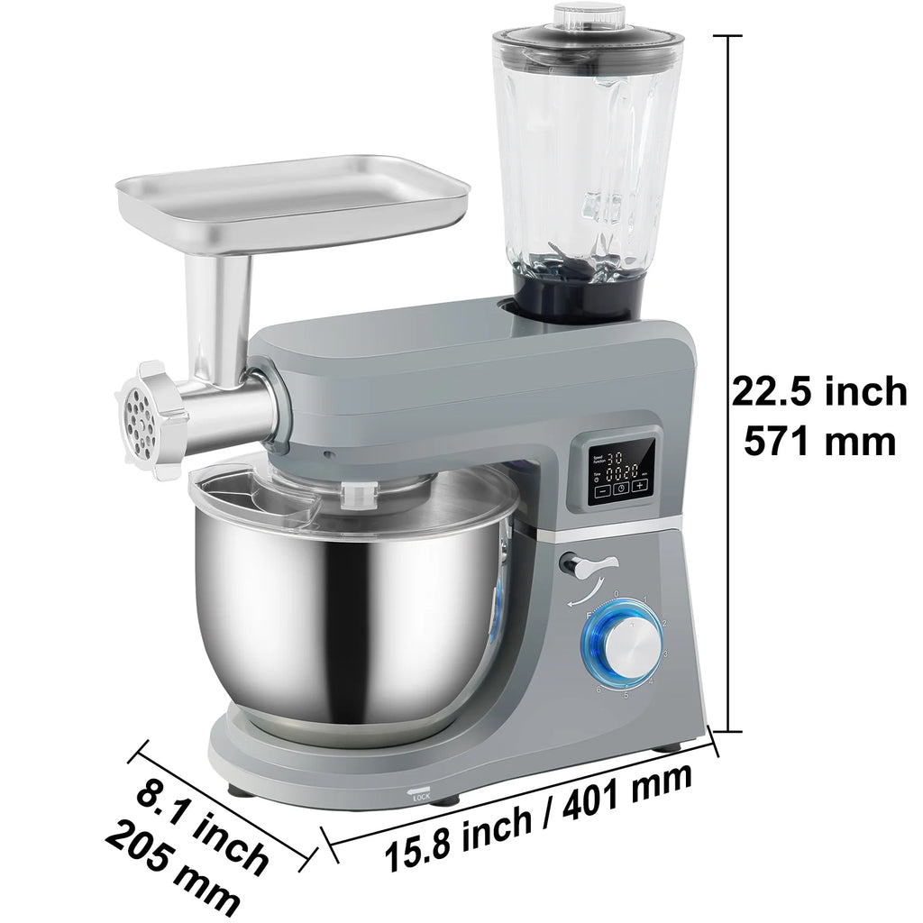 7.4Qt 6-Speed Stand Mixer with Grinder Juicer W905897