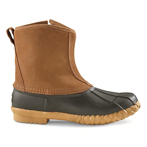 Men’s Side Zip Insulated Leather Duck Boots, 400 Gram L293915