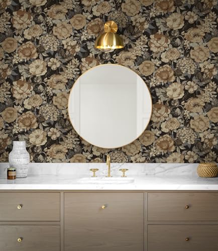Neutral Wrought Iron Peel and Stick Wallpaper M562