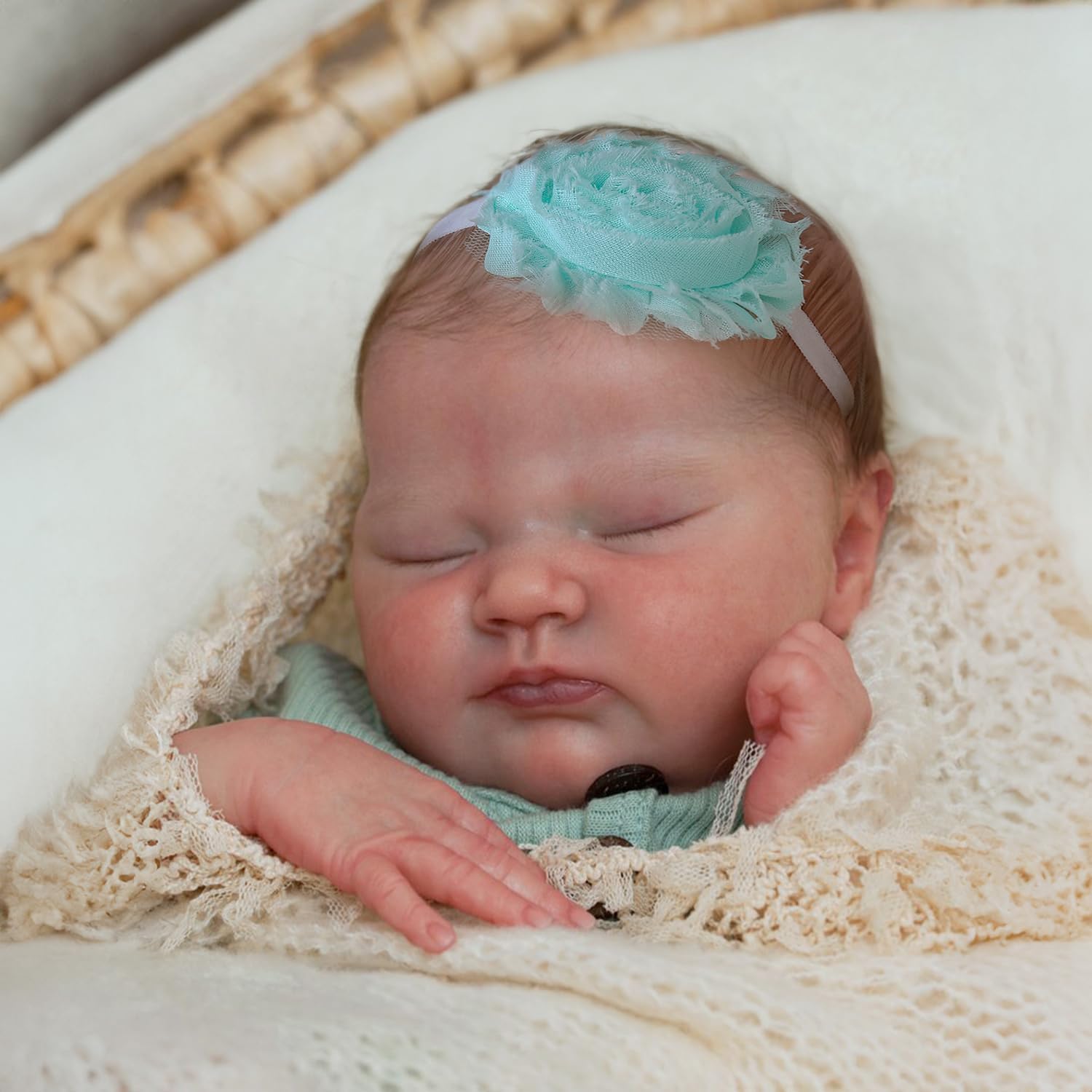 18-Inch Soft Weighted Cloth Baby Doll P7245