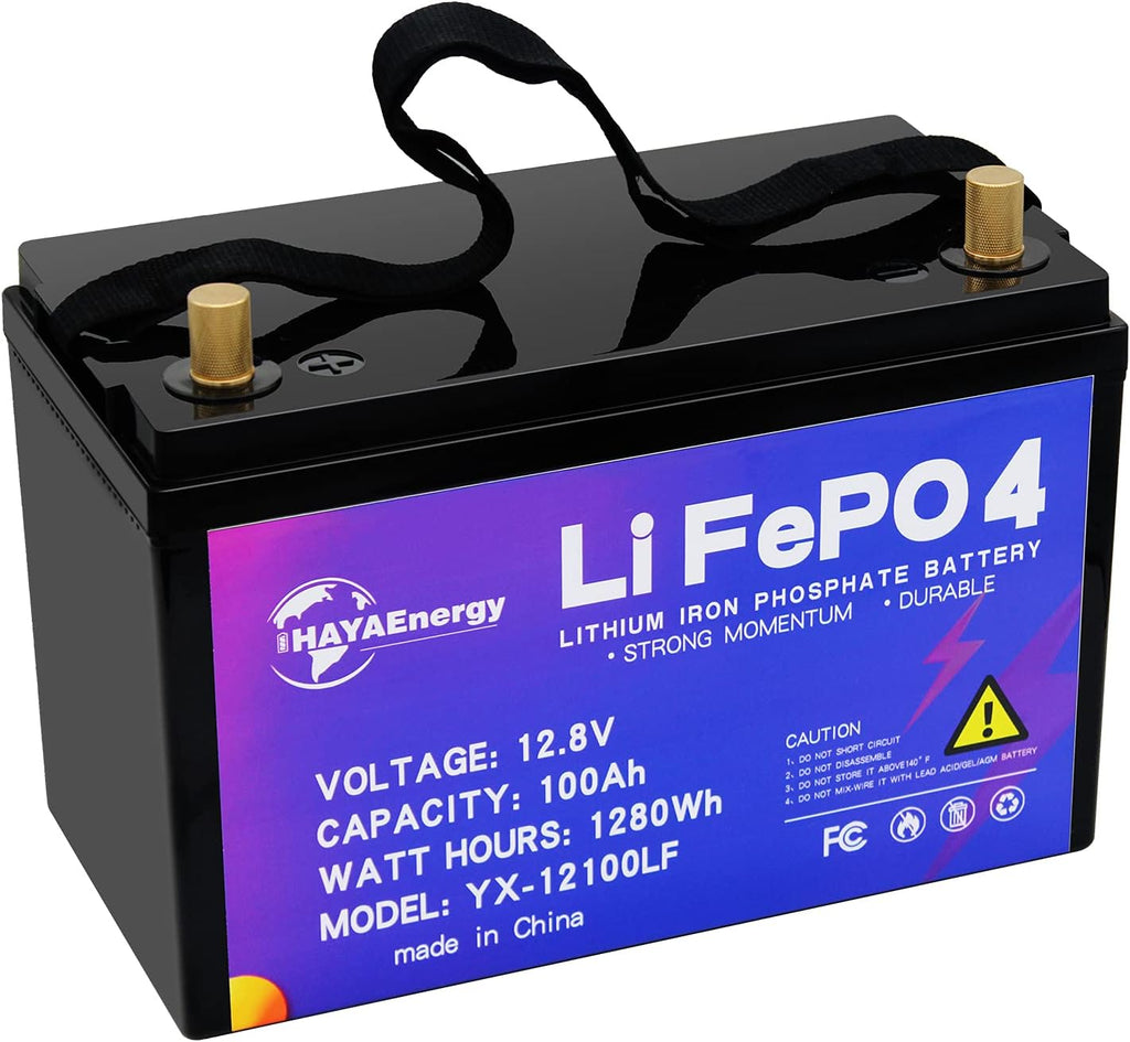 12V 100Ah Deep Cycle LiFePO4 Battery with 100A BMS S37190