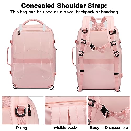 Black 40L Rolling Laptop Backpack Q307607