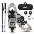 Light Weight Aluminum Snowshoes with Trekking Poles and Carrying Tote Bag F706