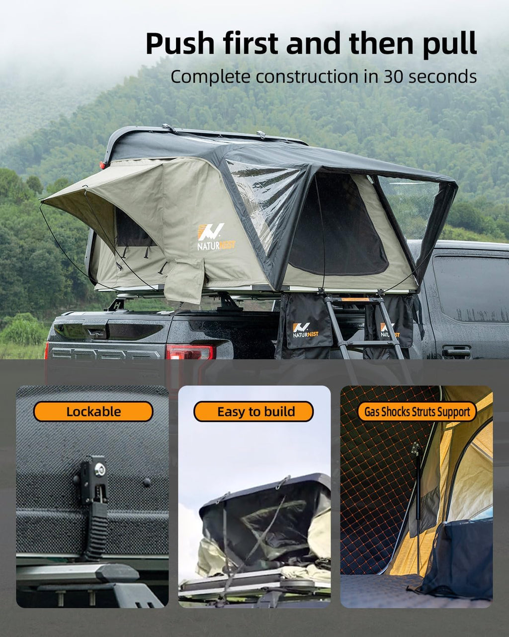 Hard Shell Rooftop Tent with 2 Chair M397