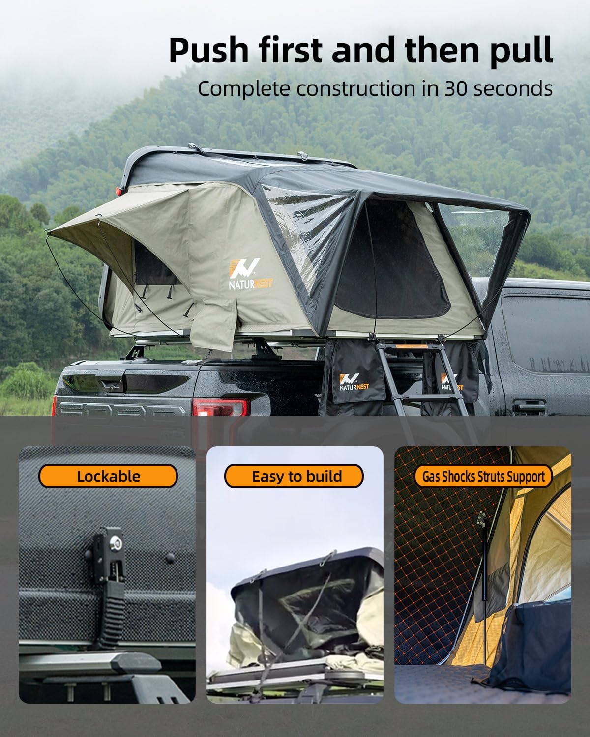 Hard Shell Rooftop Tent with 2 Chair M397