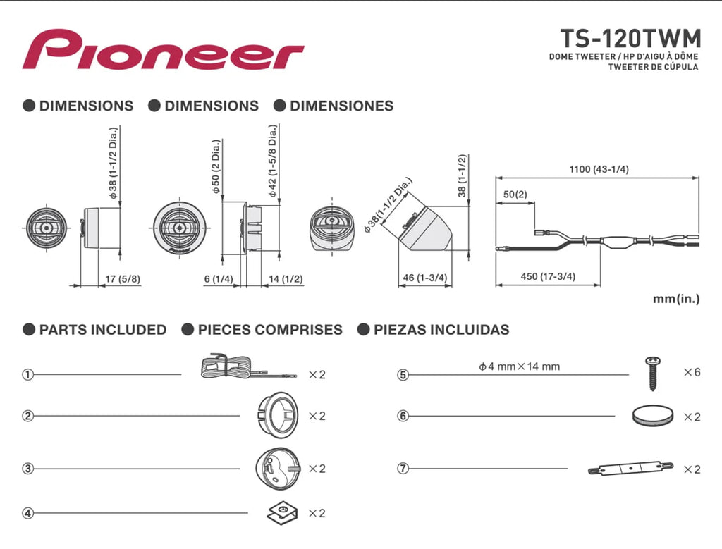 Polyimide Dome Tweeters M51180