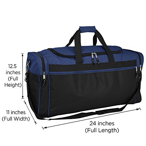 Gray and Black 25" Extra Large Travel Duffle Bag L1906