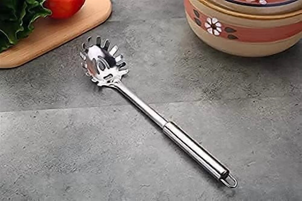 2-Piece Stainless Steel Spaghetti Set with Tongs, 12 Inch R91985
