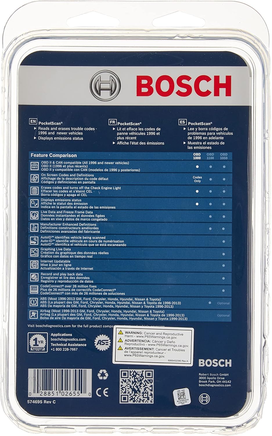 OBD 1000 Diagnostic Vehicle Scanner R193