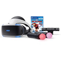 White Playstation VR Headset with Camera and 2 Move Motion Controllers R19011
