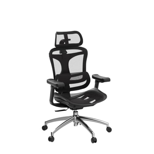 Ergonomic Office Chair with 3D Armrests, Adjustable Backrest, Grey E404218