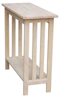 Solid Wood Unfinished Entry Table Z8554