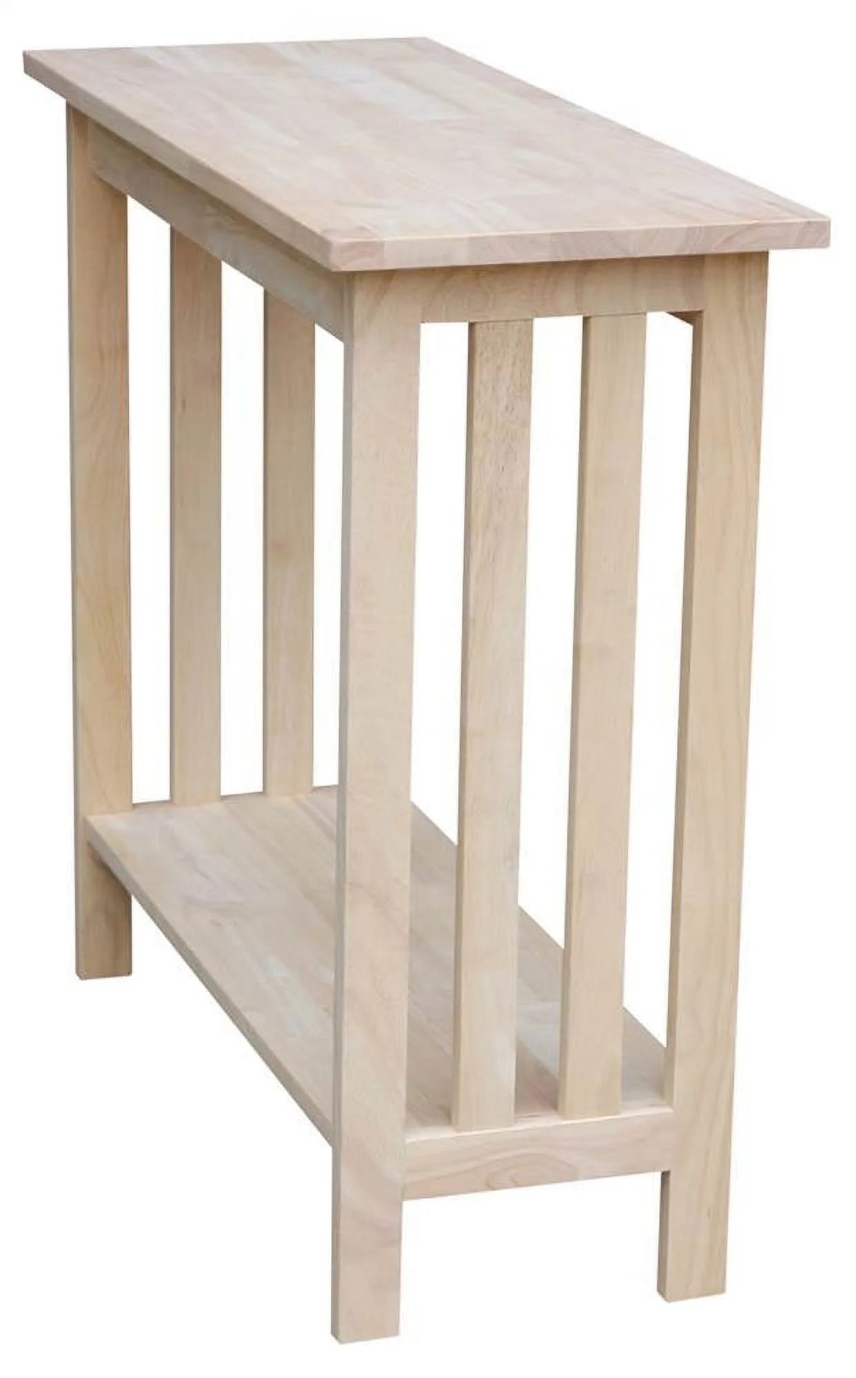 Solid Wood Unfinished Entry Table Z8554