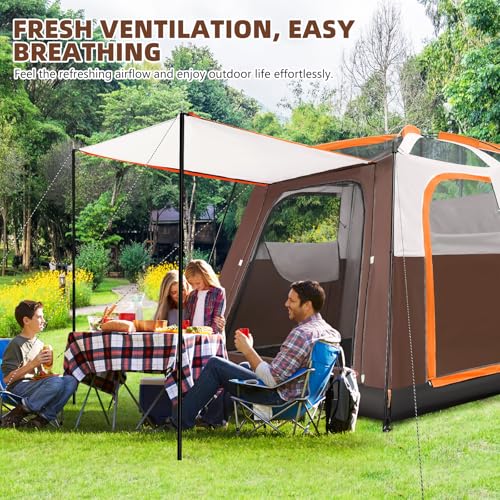 6 Person Waterproof Windproof Pop-Up Tent with Carry Bag A963340