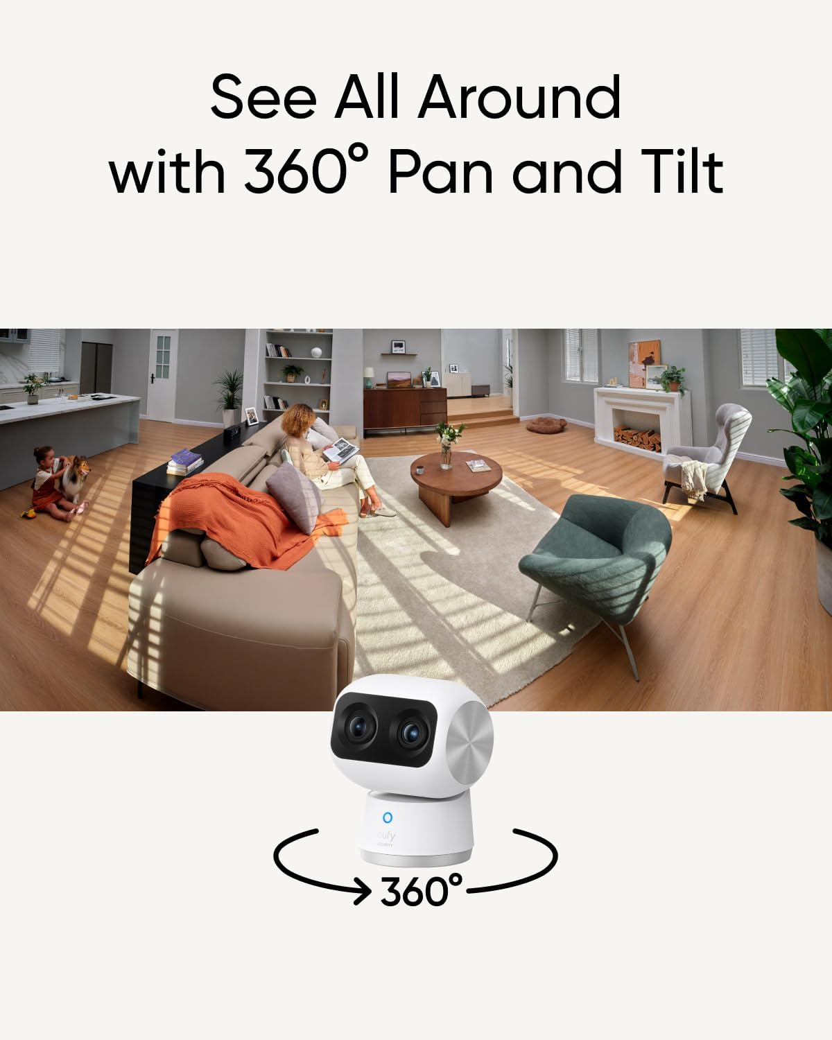 Wireless Outdoor Camera with 2K Resolution and Dual Cameras Z54813