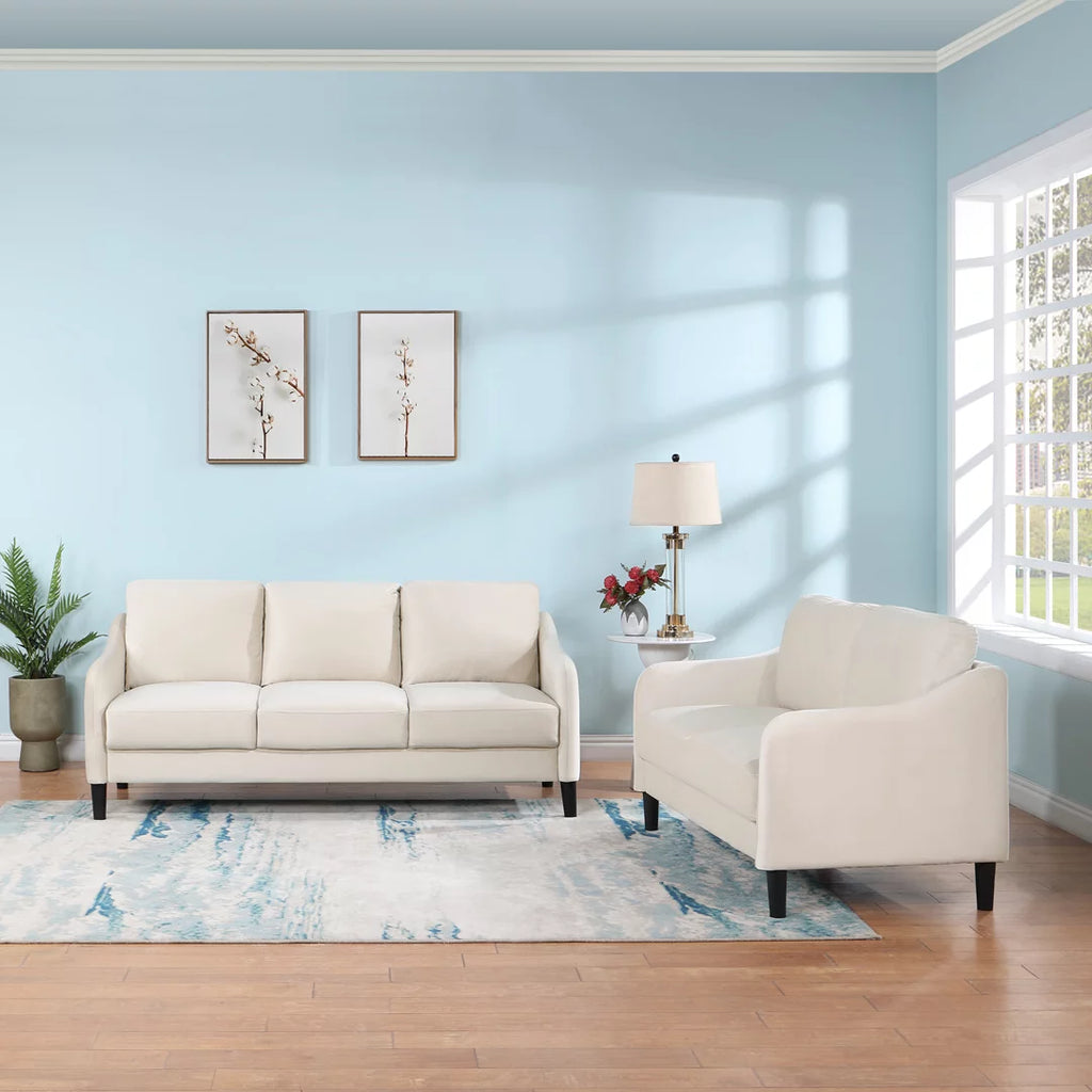 Beige Loveseat Sofa K21376