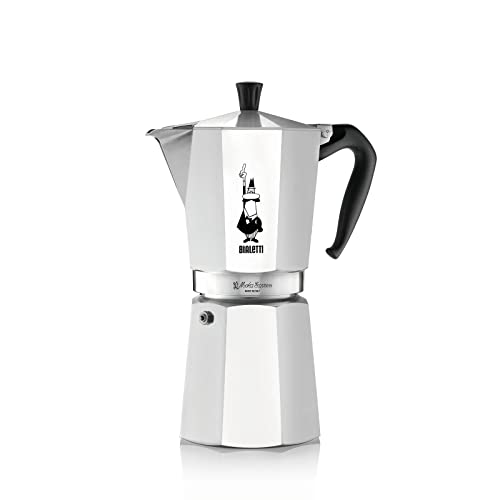 18 Cups (27 Oz - 810 Ml) Aluminium Silver Stovetop Espresso Maker X153