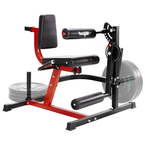 Adjustable Leg Extension and Curl Machine with Plate Loaded Q4137