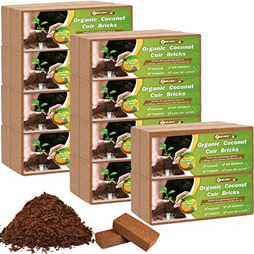 8 Pcs Organic Coco Coir Bricks I7176