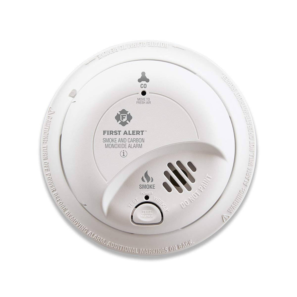 Hardwired AC Smoke and Carbon Monoxide Detector with 10 Year Sealed Battery Backup T93497