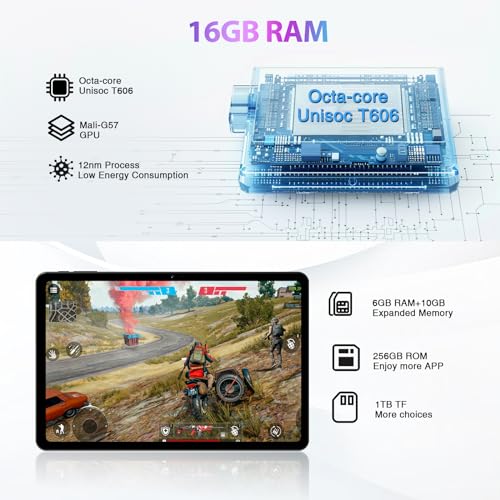11 Inch 2.4K Display 16GB RAM 256GB ROM 8580mAh Battery Octa Core Dual SIM 4G Blue Tablet J974397
