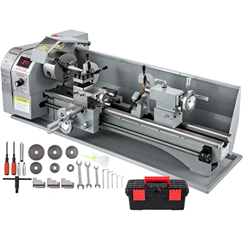 Metal Lathe 8.7 x 29.5 Inch 1.1KW Infinitely Variable Speed with LED Screen G29553