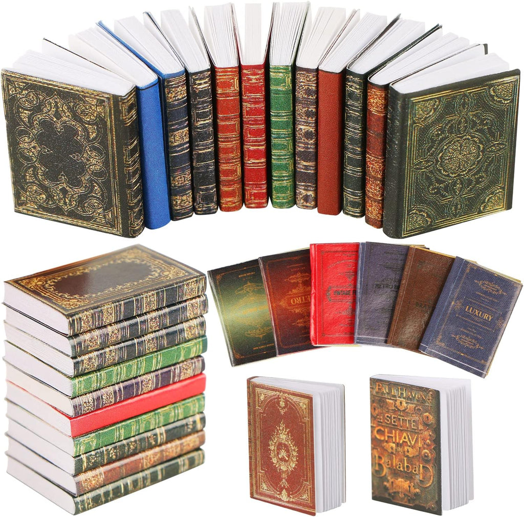 30 Pieces 1:12 Scale Miniature Dollhouse Books E9093