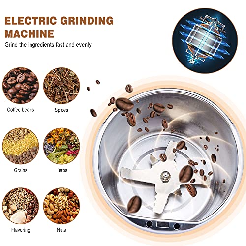 Stainless Steel Coffee Grinder (WHITE) J1450