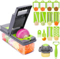 17 in 1 Multifunctional Vegetable Chopper with Container and 10 Blades O39203