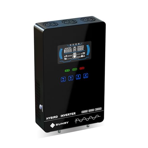 3600W Solar Inverter Charger, DC 24V to AC 110V Hybrid Inverter with 120A MPPT Controller, Pure Sine Wave A5366