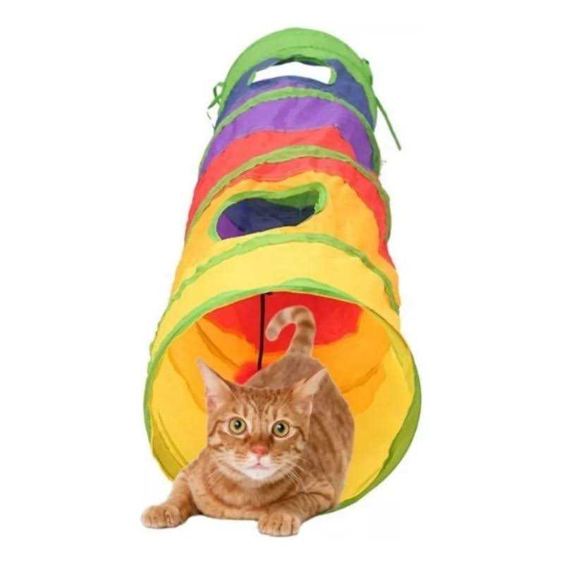 Cat Tunnel Interactive Rabbit Tunnel Toys Pet Toys Play Tunnels Crinkle Collapsible Pop Up E232464