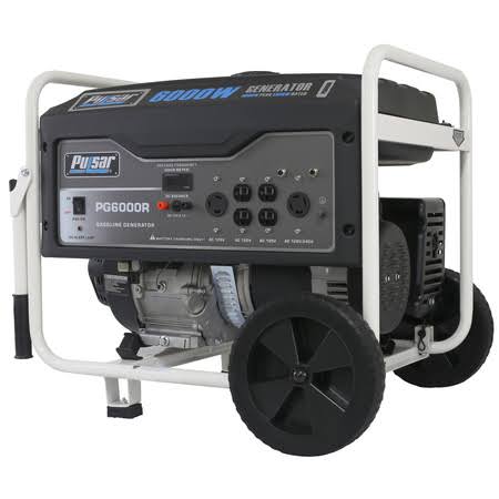 6,000 Peak Watt Gas-Powered Portable Generator V280646