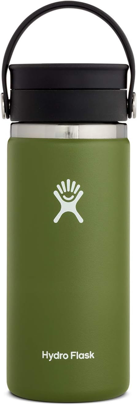 16 oz Wide Mouth Bottle with Flex Sip Lid Olive A2215