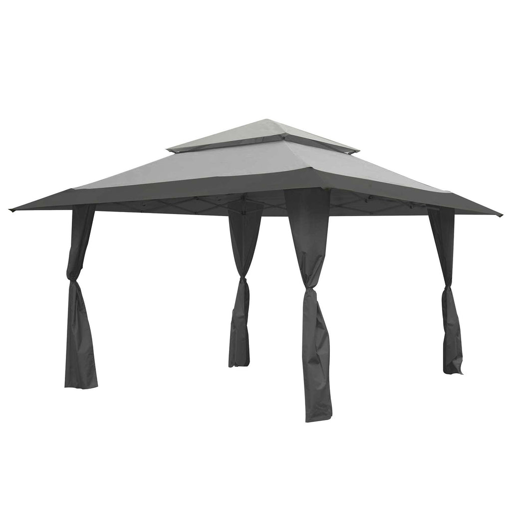 Gray 13 x 13 Foot Instant Gazebo Canopy Tent J674