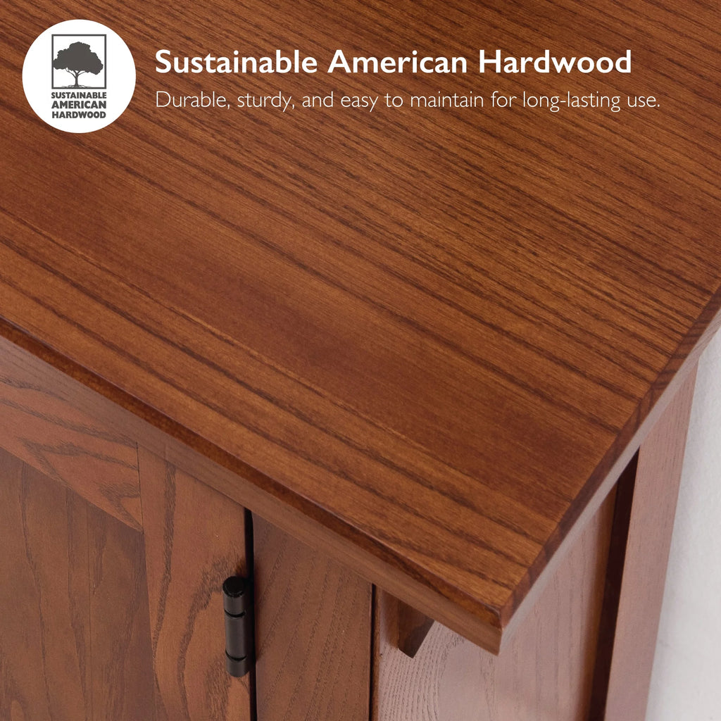 Russet Solid Wood End Table Q27987