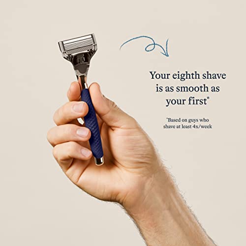 Chrome Razor Handle with 5 Blade Razor and Precision Trimmer, 3 Cartridges O9757