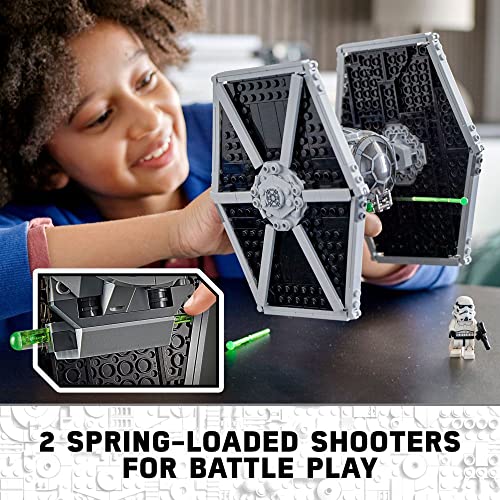Imperial TIE Fighter Building Toy with Stormtrooper and Pilot Minifigures X935