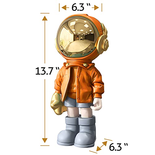 Blue Polyresin Astronaut Statue C55199