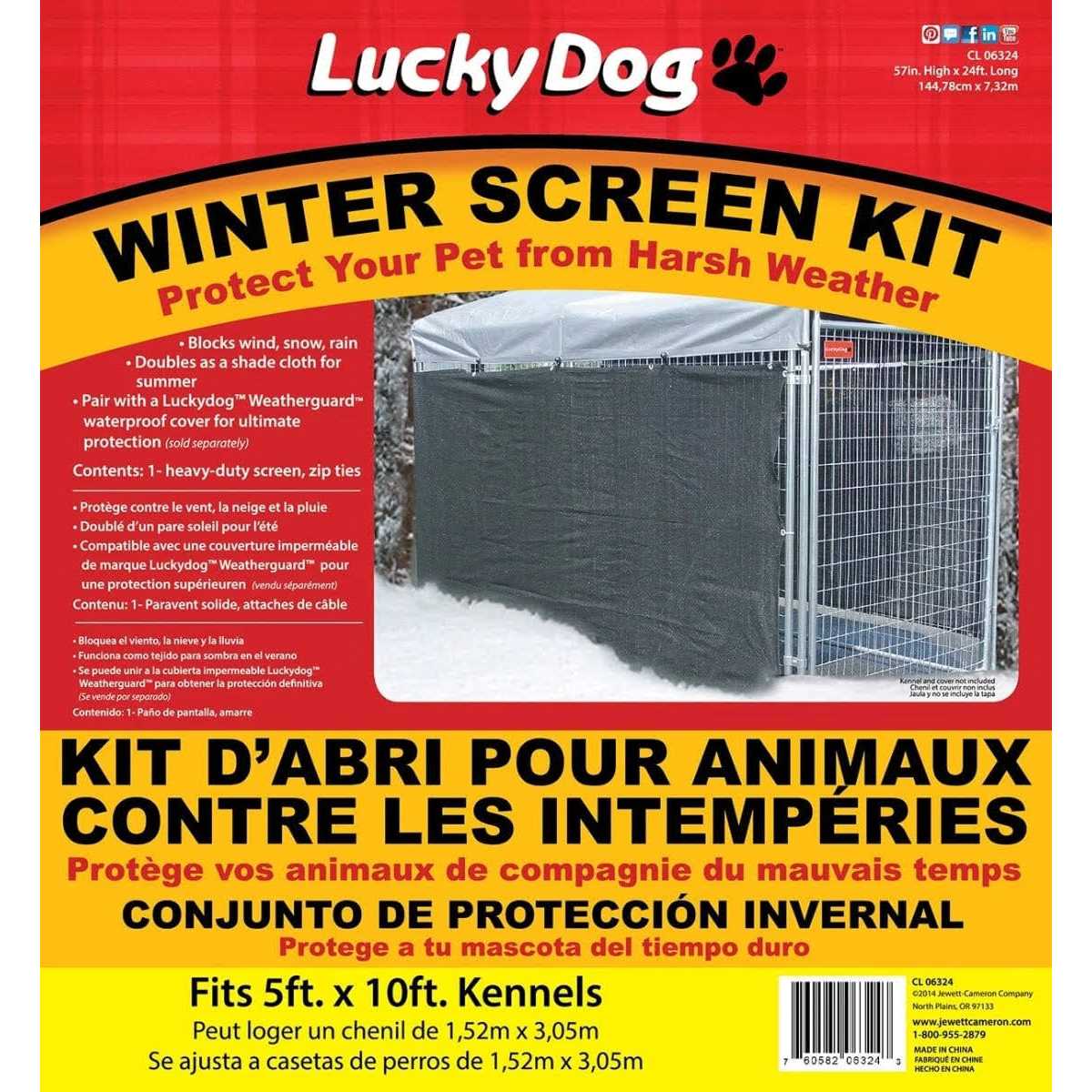 Winter Shade Screen Side Cloth, 34' L x 57 H - Medium - Pet Supplies Q284