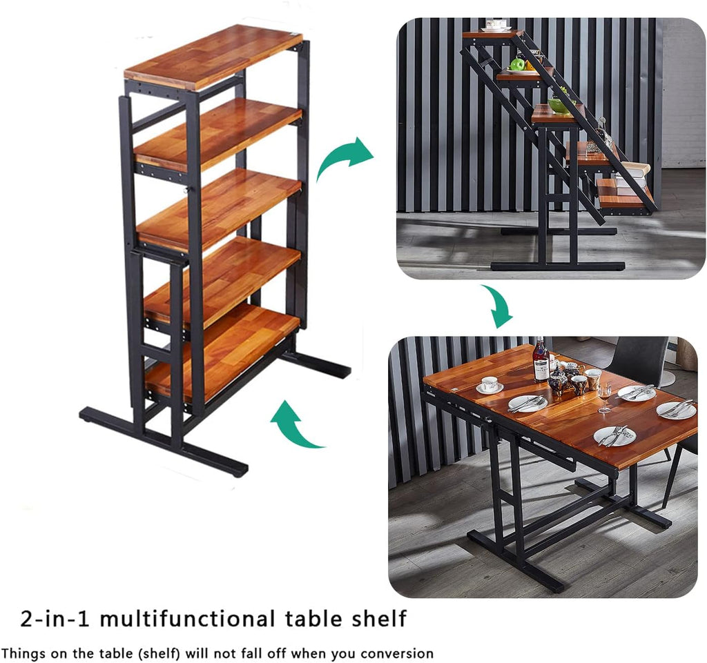 Solid Wood Shelf Table P9487