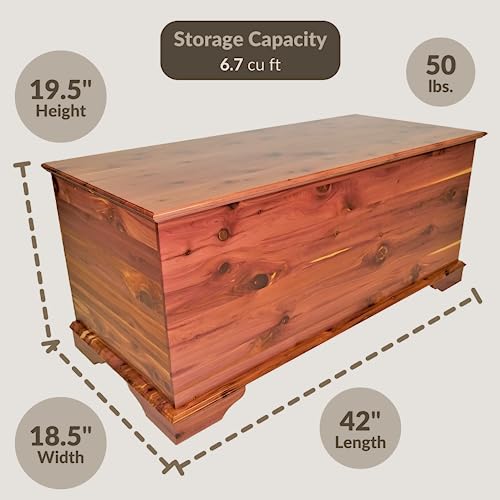Natural Red Cedar Hope Chest Storage Trunk N341669